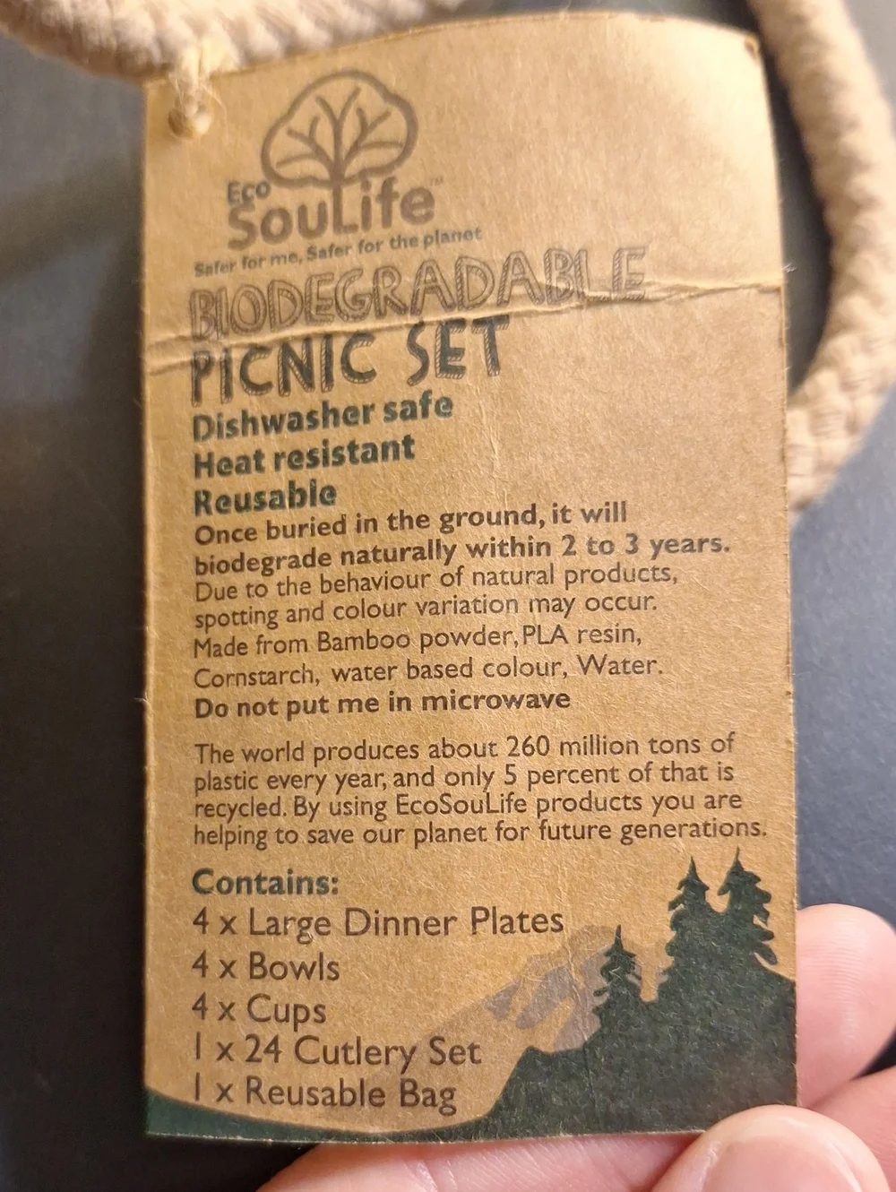 NWT EcoSoulife Picnic Set